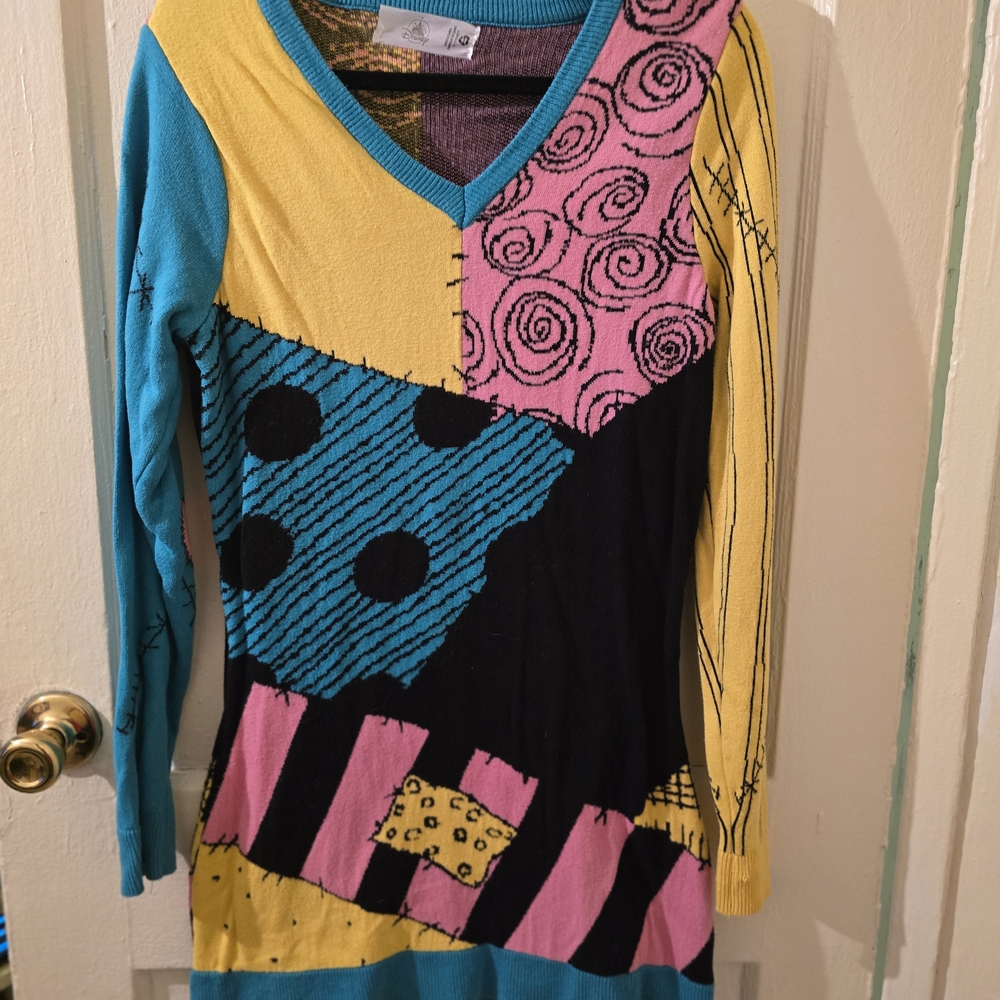 Disney Teal and Pink Knit Fabric